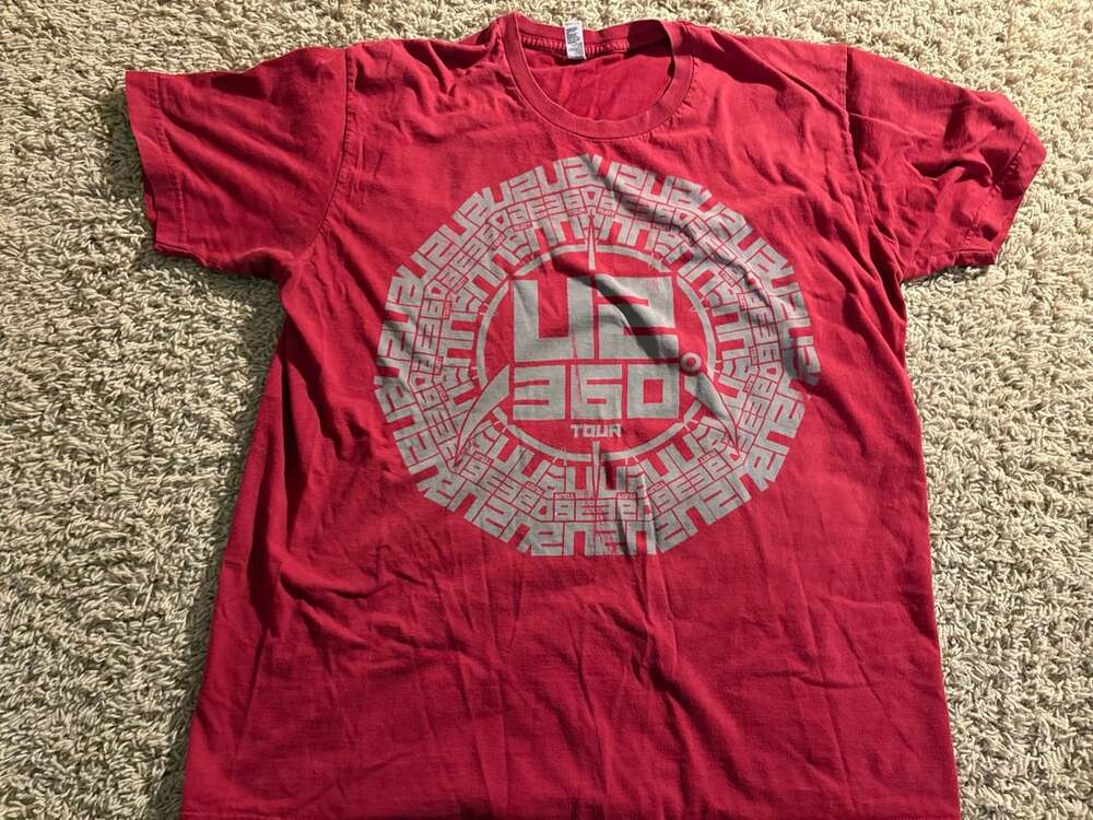 American Apparel U2 360 Tour T-Shirt Size XL Red